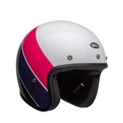 Casco Jet Vintage Bell Custom 500 Riff Rosa Viola
