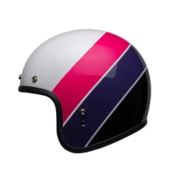 Casco Jet Vintage Bell Custom 500 Riff Rosa Viola