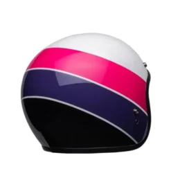 Casco Jet Vintage Bell Custom 500 Riff Rosa Viola