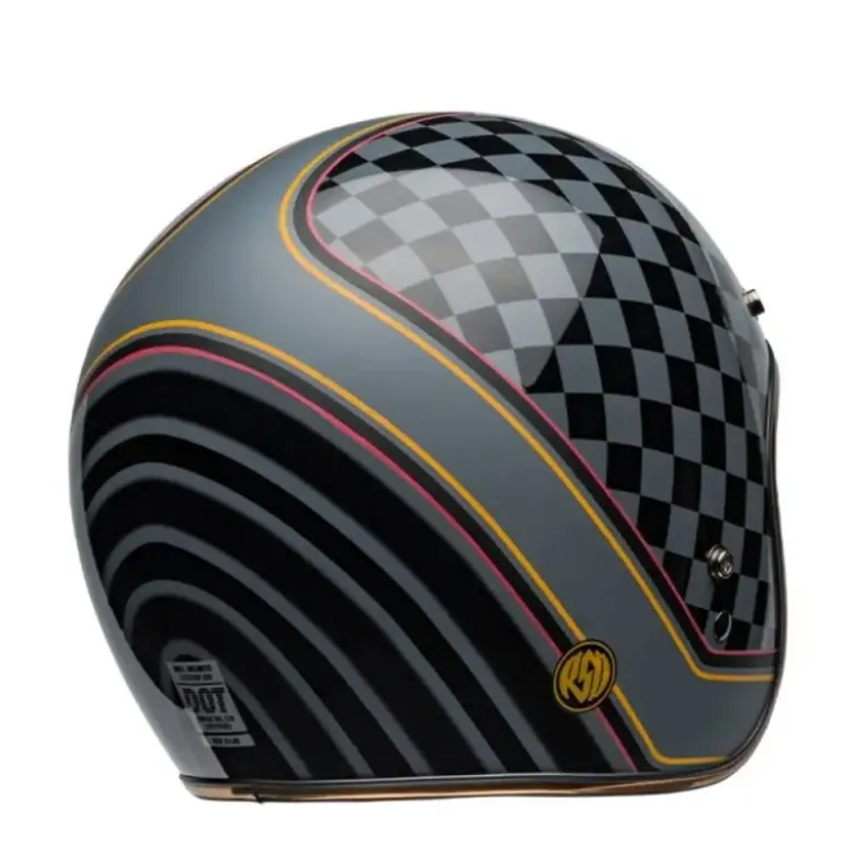 Casco Jet Vintage Bell Custom 500 2025 Roland Sand Wreakers Nero Oro Opaco Lucido