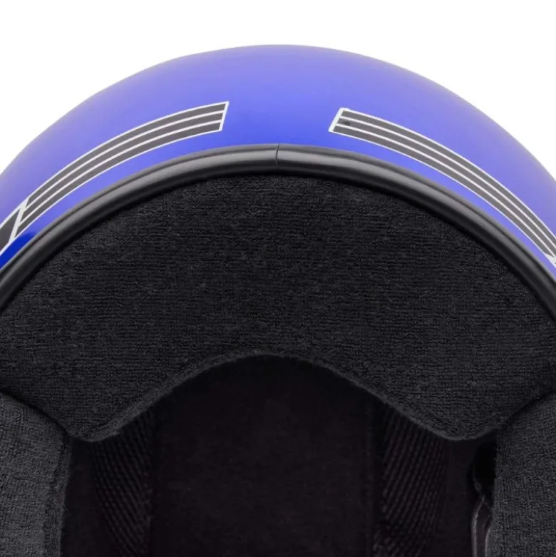 Casco Jet Vintage Bell Magnum 2026 Solid Blu Lucido