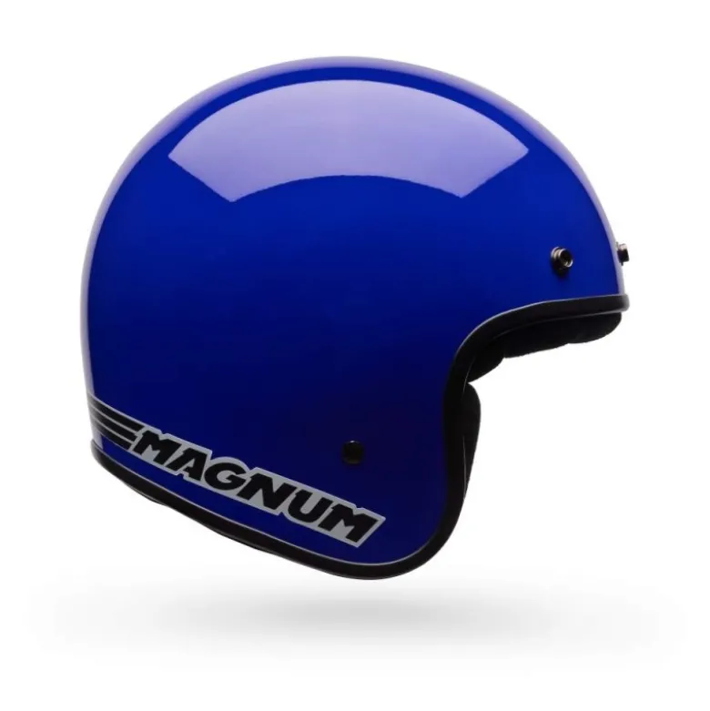 Casco Jet Vintage Bell Magnum 2026 Solid Blu Lucido