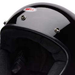 Casco Jet Vintage Bell Magnum 2026 Solid Nero Lucido