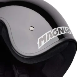 Casco Jet Vintage Bell Magnum 2026 Solid Nero Lucido