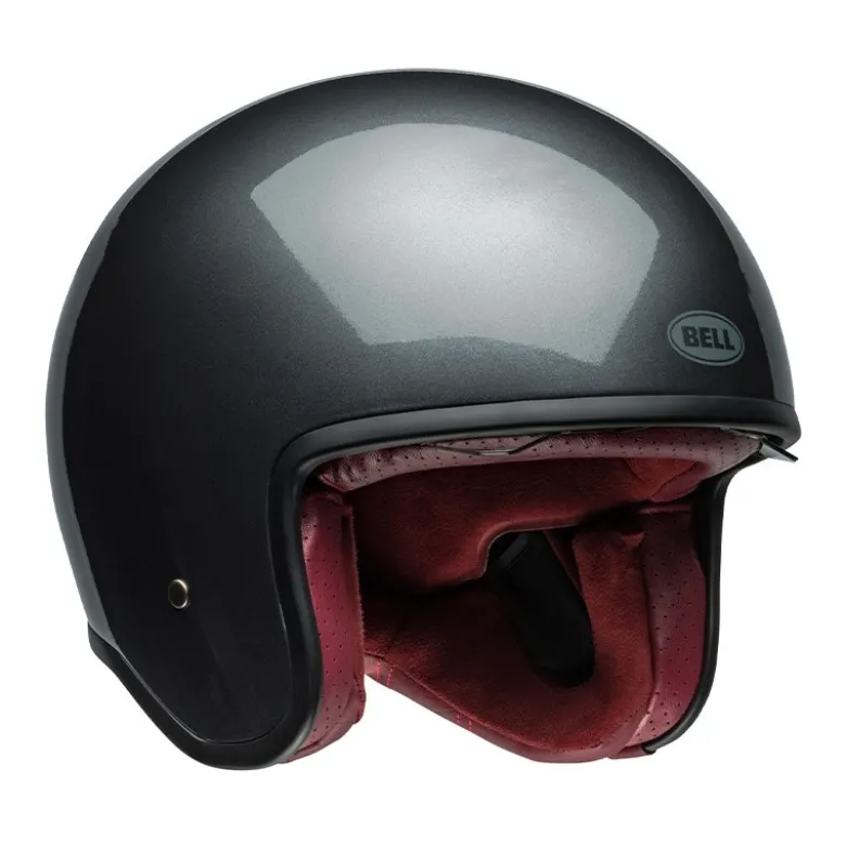 Casco Jet Vintage Bell Tx501 Starship 2024 Grigio Lucido