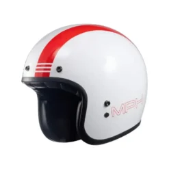 Casco Jet Vintage MPH H-Easy Italy Flag Bianco Rosso Verde Lucido