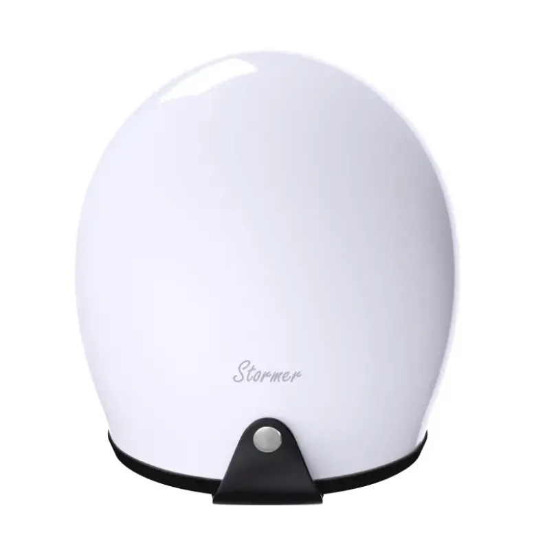 Casco Jet Vintage Stormer Quartz Pearly Bianco