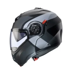 Casco Modulare Caberg Duke Evo Indy Nero Opaco Grigio Metallizzato