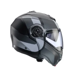 Casco Modulare Caberg Duke Evo Indy Nero Opaco Grigio Metallizzato