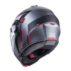 Casco Modulare Caberg Duke Evo Move Antracite Opaco Nero Rosso