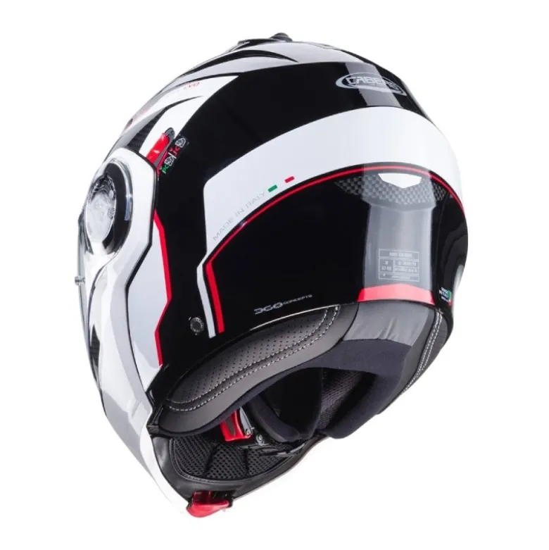 Casco Modulare Caberg Duke Evo Move Bianco Nero Rosso