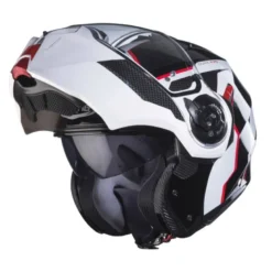 Casco Modulare Caberg Duke Evo Move Bianco Nero Rosso