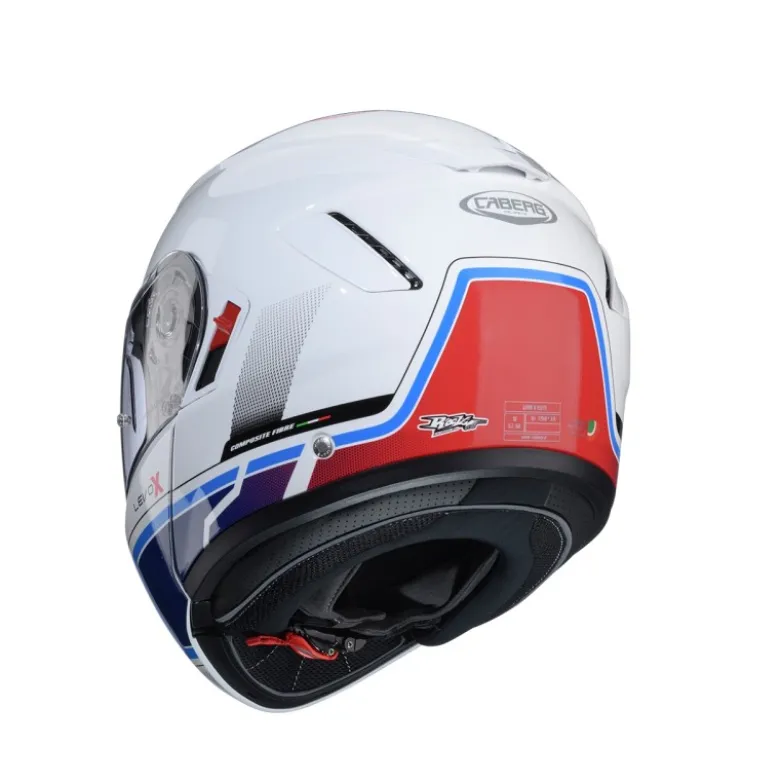 Casco Modulare Caberg Levo X Elite Bianco Rosso Blu