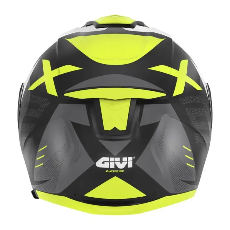 Casco Modulare Givi X.27 Dimension Nero Opaco Bianco Giallo