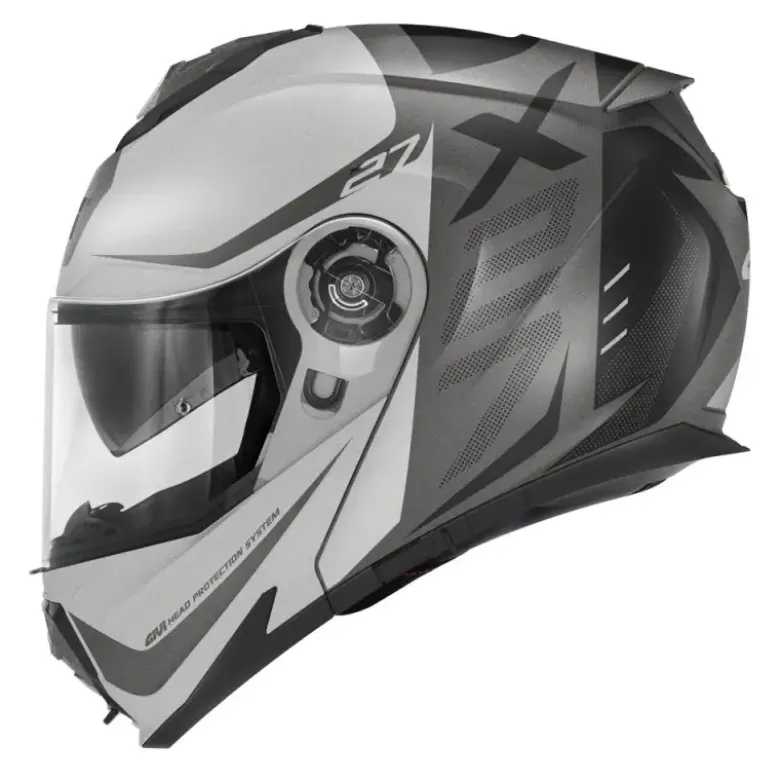 Casco Modulare Givi X.27 Dimension Nero Opaco Titanio Argento