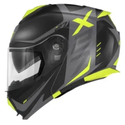 Casco Modulare Givi X.27 Dimension Nero Opaco Titanio Giallo