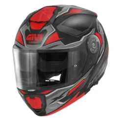 Casco Modulare Givi X.27 Sector Nero Opaco Titanio Rosso