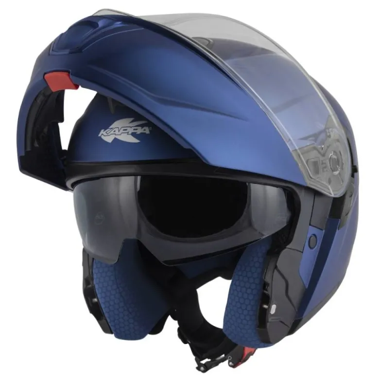 Casco Modulare Kappa KV50 Basic Blu Opaco