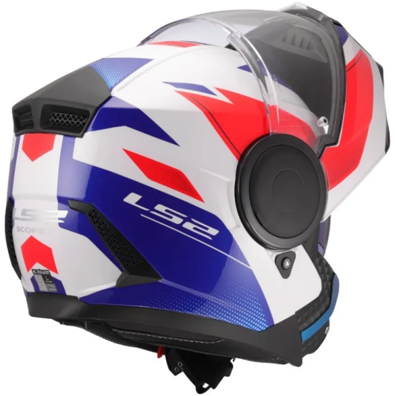 Casco Modulare LS2 FF902 Scope II Duria Bianco Blu Rosso