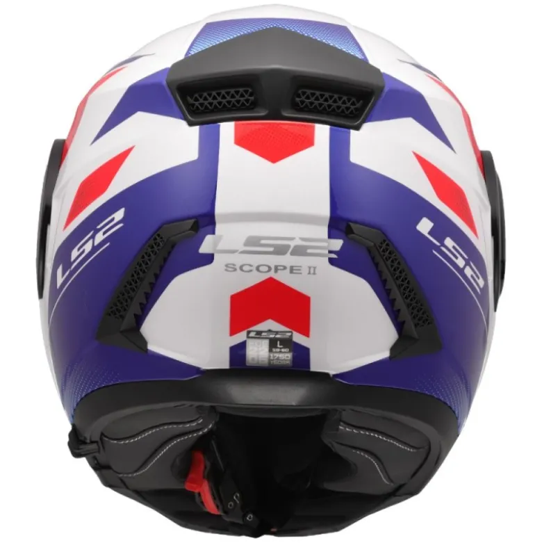 Casco Modulare LS2 FF902 Scope II Duria Bianco Blu Rosso