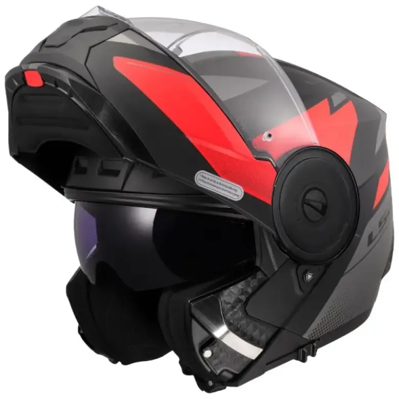 Casco Modulare LS2 FF902 Scope II Duria Nero Rosso