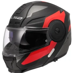 Casco Modulare LS2 FF902 Scope II Duria Nero Rosso