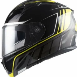 Casco Modulare MPH Raptor Nero Titanio Giallo