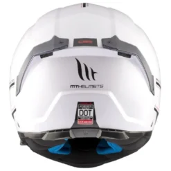 Casco Modulare Mt Helmets con Interfono MT-Rider Fu404Sv Atom 2 Sv Solid Lucido Bianco