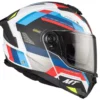 Casco Modulare Mt Helmets con Interfono Mt-Rider Fu404Sv Atom 2 Sv Bast Perla Lucido