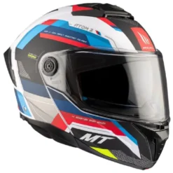 Casco Modulare Mt Helmets con Interfono Mt-Rider Fu404Sv Atom 2 Sv Bast Perla Lucido
