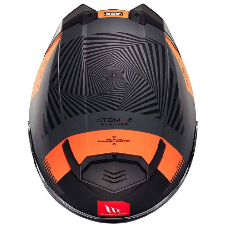 Casco Modulare Mt Helmets con Interfono Mt-Rider Fu404Sv Atom 2 Sv Strange Opaco