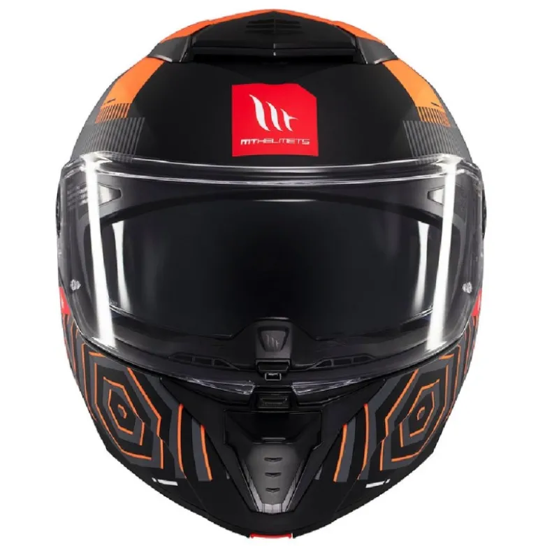 Casco Modulare Mt Helmets con Interfono Mt-Rider Fu404Sv Atom 2 Sv Strange Opaco