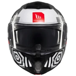 Casco Modulare Mt Helmets con Interfono Mt-Rider Fu404Sv Atom 2 Sv Strange Lucido