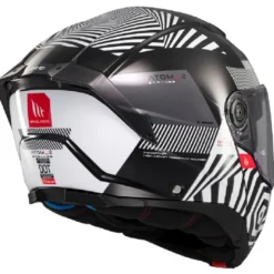 Casco Modulare Mt Helmets con Interfono Mt-Rider Fu404Sv Atom 2 Sv Strange Lucido