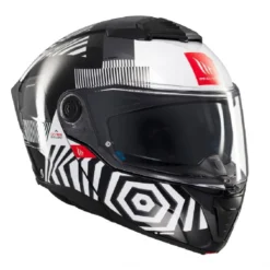 Casco Modulare Mt Helmets con Interfono Mt-Rider Fu404Sv Atom 2 Sv Strange Lucido