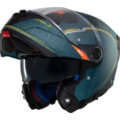 Casco Modulare Mt Helmets con Interfono Mt-Rider Fu404Sv Atom 2 Sv Destiny Opaco