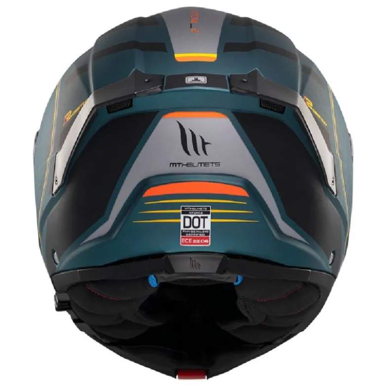 Casco Modulare Mt Helmets con Interfono Mt-Rider Fu404Sv Atom 2 Sv Destiny Opaco