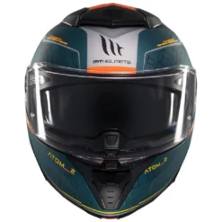 Casco Modulare Mt Helmets con Interfono Mt-Rider Fu404Sv Atom 2 Sv Destiny Opaco
