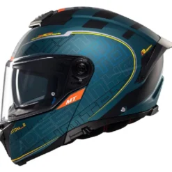 Casco Modulare Mt Helmets con Interfono Mt-Rider Fu404Sv Atom 2 Sv Destiny Opaco
