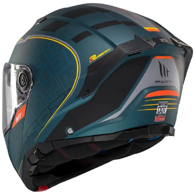 Casco Modulare Mt Helmets con Interfono Mt-Rider Fu404Sv Atom 2 Sv Destiny Opaco