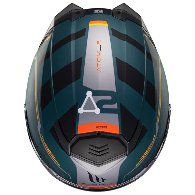 Casco Modulare Mt Helmets con Interfono Mt-Rider Fu404Sv Atom 2 Sv Destiny Opaco