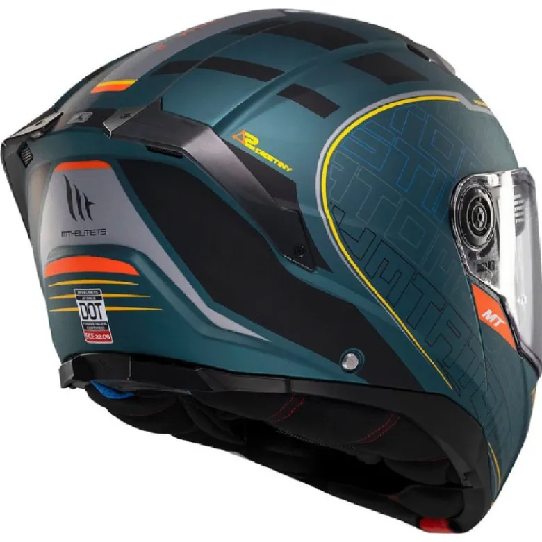 Casco Modulare Mt Helmets con Interfono Mt-Rider Fu404Sv Atom 2 Sv Destiny Opaco