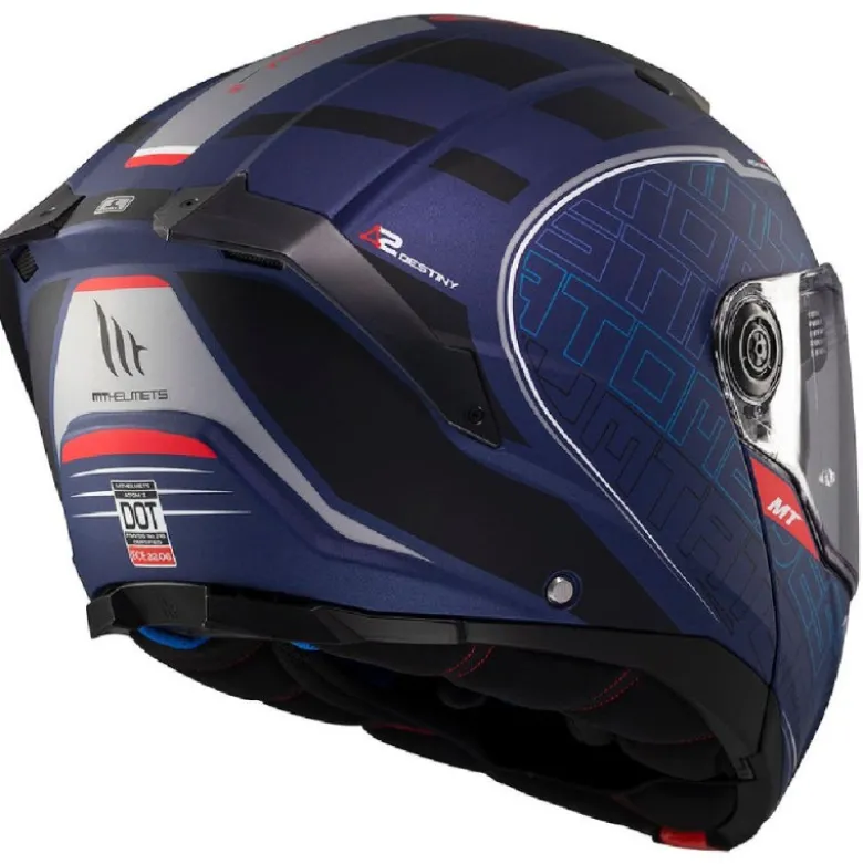 Casco Modulare Mt Helmets con Interfono Mt-Rider Fu404Sv tom 2 Sv Destiny Opaco