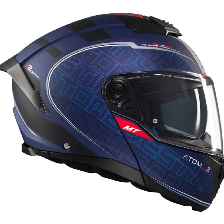 Casco Modulare Mt Helmets con Interfono Mt-Rider Fu404Sv tom 2 Sv Destiny Opaco
