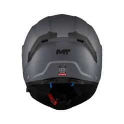 Casco Modulare Mt Helmets Fu404Sv Atom 2 A2 Sv Pure Grigio Opaco