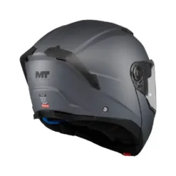 Casco Modulare Mt Helmets Fu404Sv Atom 2 A2 Sv Pure Grigio Opaco