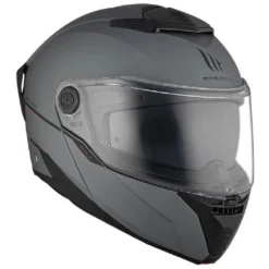 Casco Modulare Mt Helmets Fu404Sv Atom 2 Sv A2 Solid Opaco Titanio
