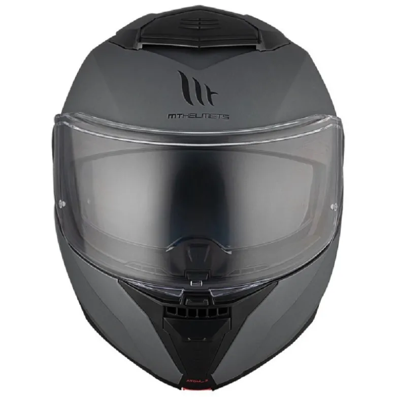 Casco Modulare Mt Helmets Fu404Sv Atom 2 Sv A2 Solid Opaco Titanio