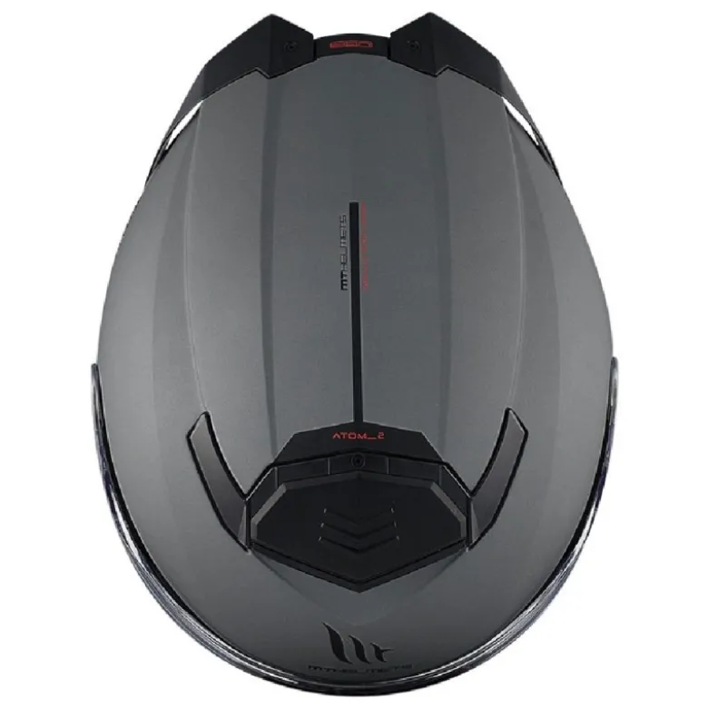 Casco Modulare Mt Helmets Fu404Sv Atom 2 Sv A2 Solid Opaco Titanio
