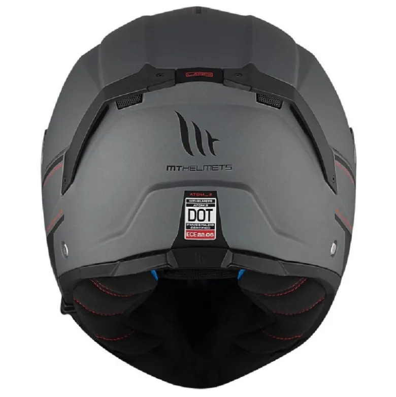 Casco Modulare Mt Helmets Fu404Sv Atom 2 Sv A2 Solid Opaco Titanio
